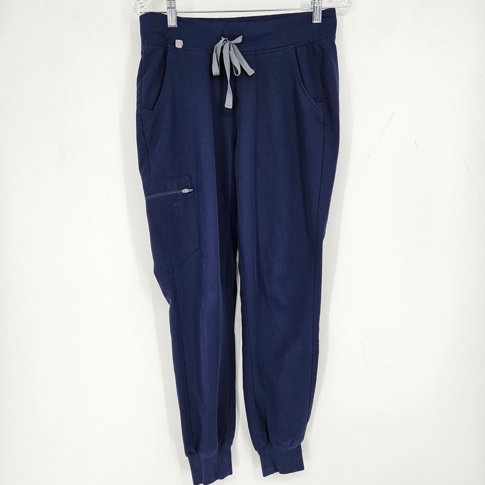 FIGS Zamora Jogger Pants Womens Small Navy Blue Scrub Medical Healthcare